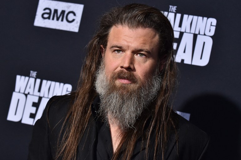 US actor Ryan Hurst attends the Season 10 Premiere of 'The Walking Dead' at Chinese Theatre in Hollywood, California, on September 23, 2019. (Photo by LISA O'CONNOR / AFP)