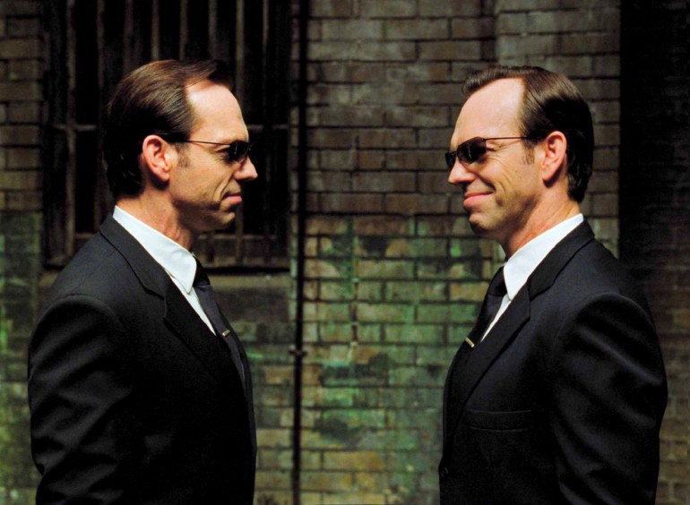 The Matrix Reloaded (2003) Hugo Weaving in The Matrix Reloaded (2003) imdb