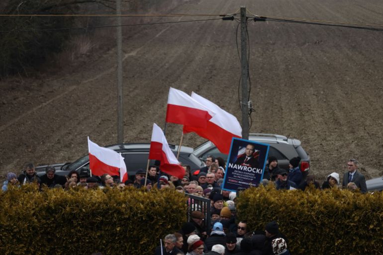 An election convention of Karol Nawrocki, candidate for Polish presidential election in 2025, in Szeligi